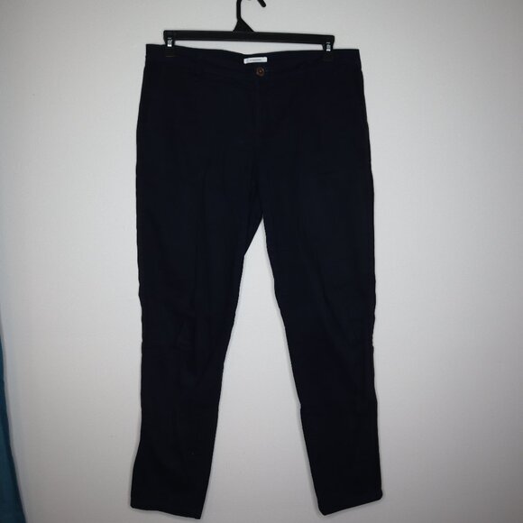 Maurices Navy Khaki Pants, 98% Cotton, Size 10 - Picture 1 of 4